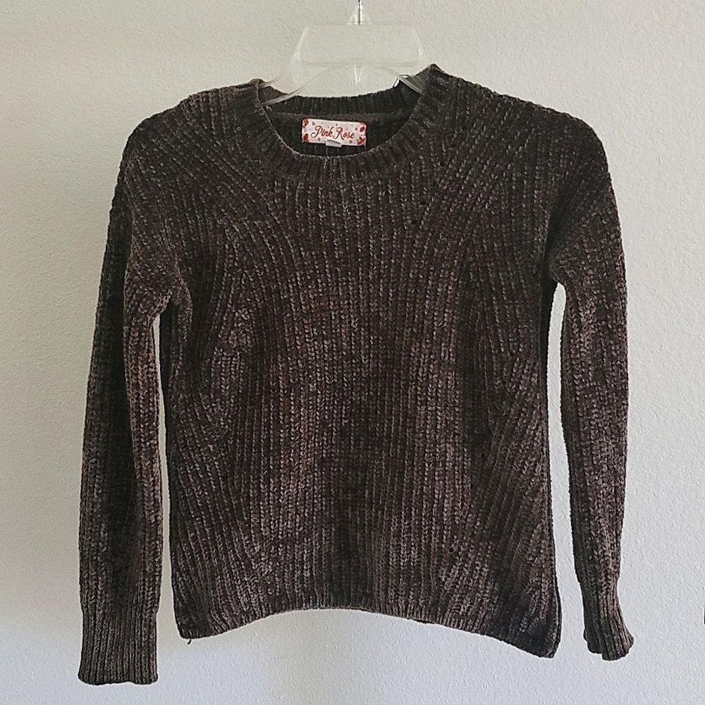 Pinky Rose Knit Sweater - XS